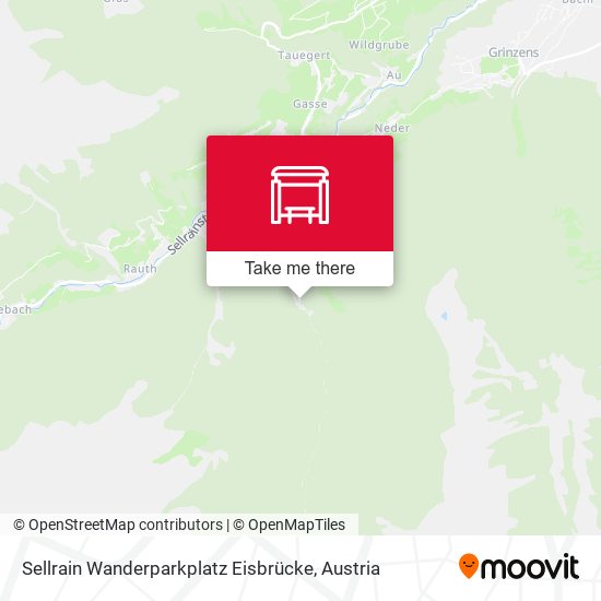 Sellrain Wanderparkplatz Eisbrücke map