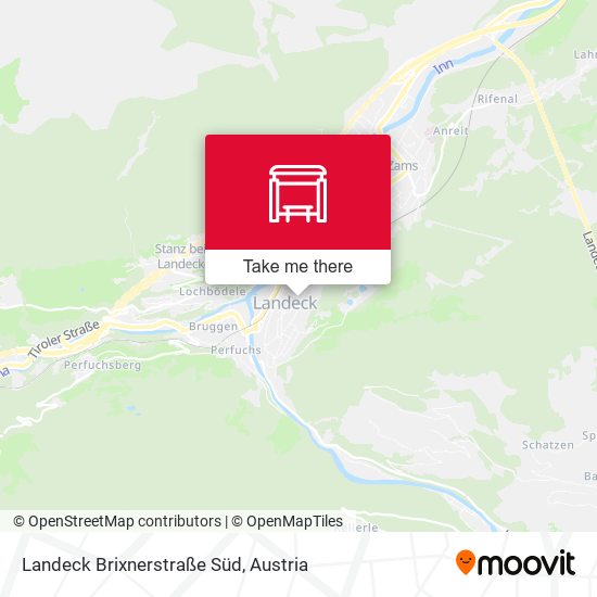 Landeck Brixnerstraße Süd map