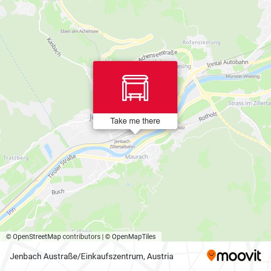 Jenbach Austraße / Einkaufszentrum map