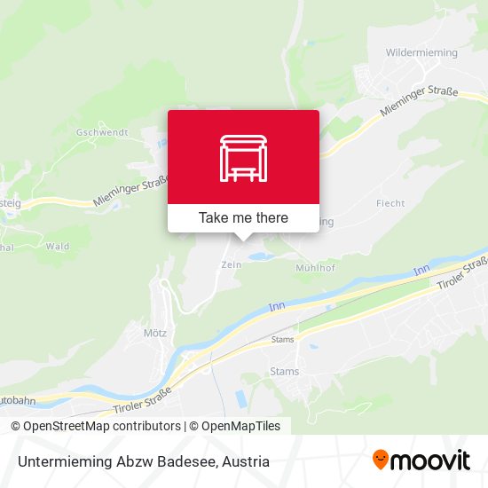 Untermieming Abzw Badesee map