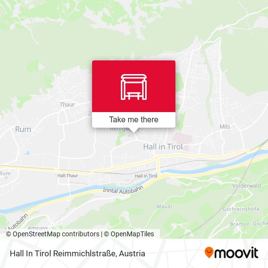 Hall In Tirol Reimmichlstraße map