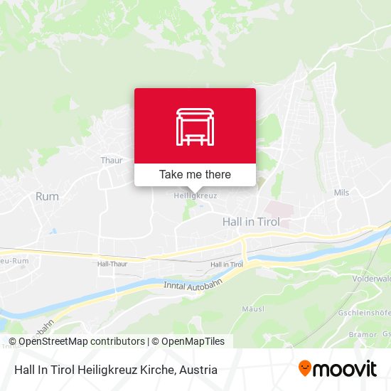 Hall In Tirol Heiligkreuz Kirche map