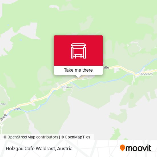 Holzgau Café Waldrast map