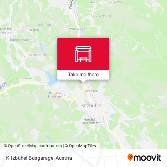 Kitzbühel Busgarage map