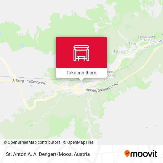 St. Anton A. A. Dengert/Moos map