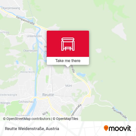 Reutte Weidenstraße map