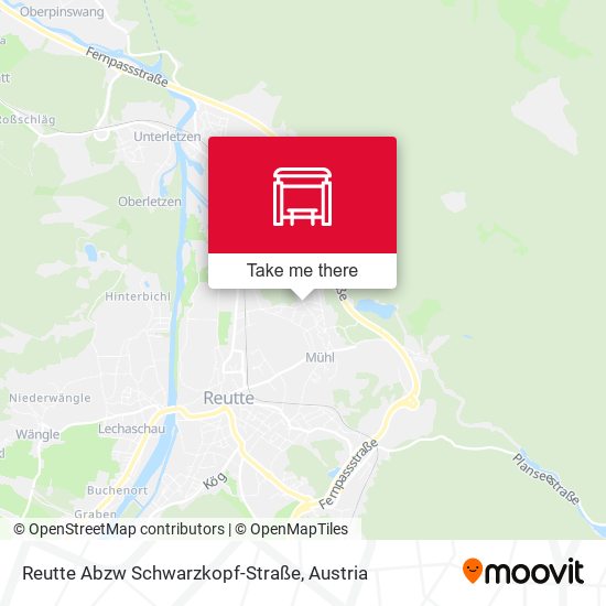Reutte Abzw Schwarzkopf-Straße map
