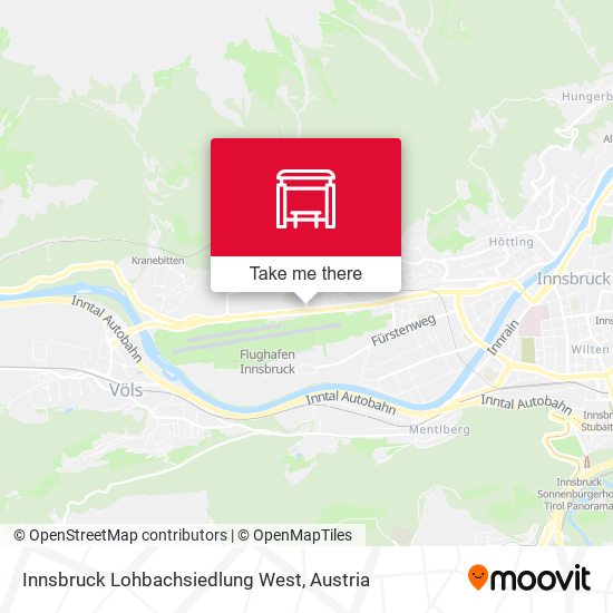 Innsbruck Lohbachsiedlung West map