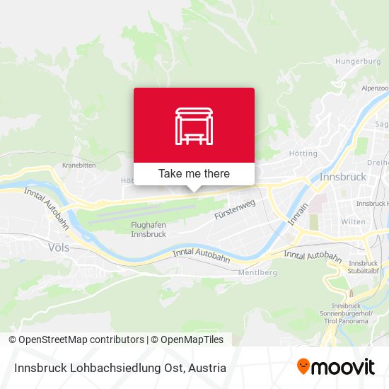 Innsbruck Lohbachsiedlung Ost map