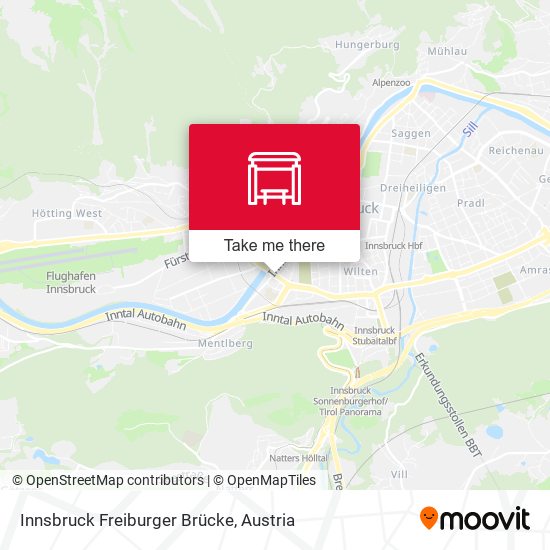 Innsbruck Freiburger Brücke map
