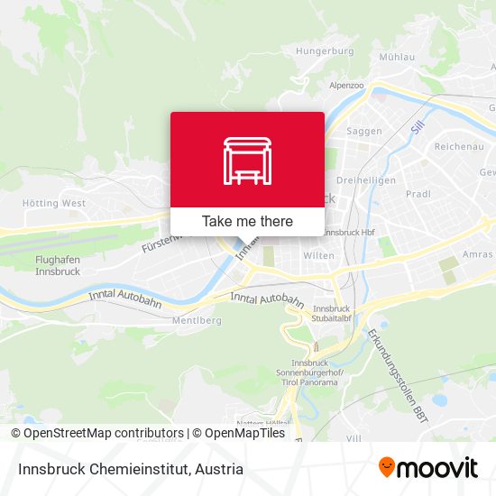 Innsbruck Chemieinstitut map