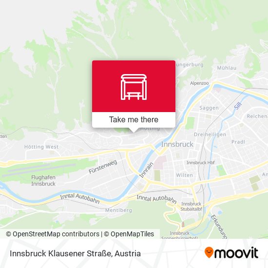 Innsbruck Klausener Straße map