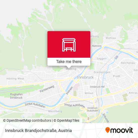 Innsbruck Brandjochstraße map
