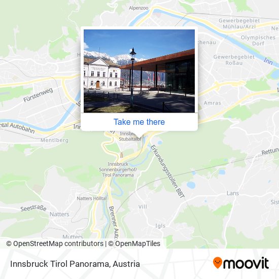 Innsbruck Tirol Panorama map