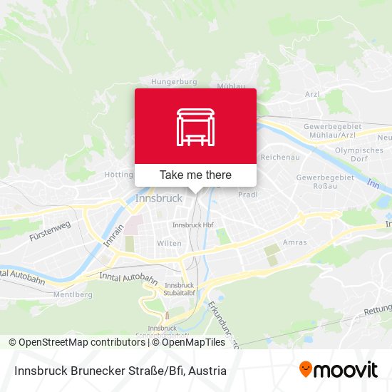 Innsbruck Brunecker Straße/Bfi map