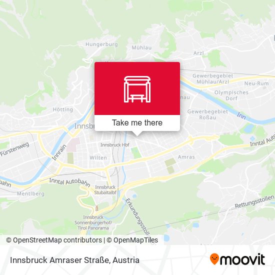 Innsbruck Amraser Straße map