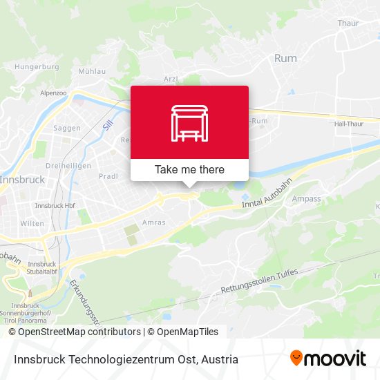 Innsbruck Technologiezentrum Ost map