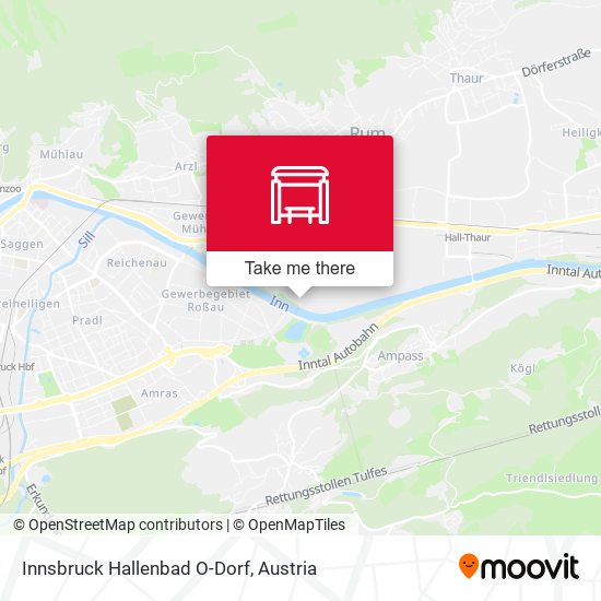 Innsbruck Hallenbad O-Dorf map