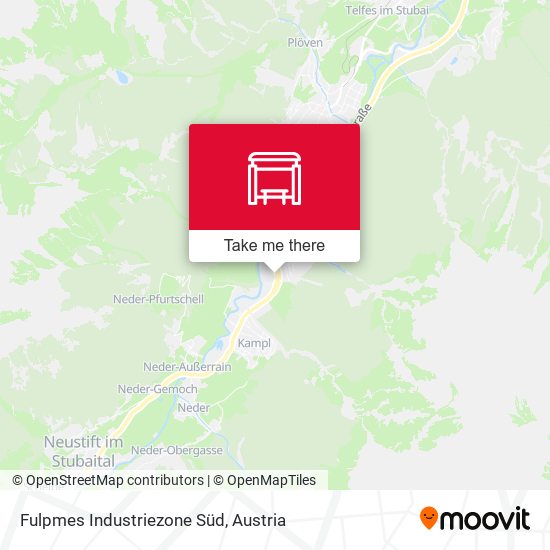 Fulpmes Industriezone Süd map