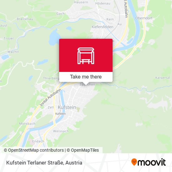 Kufstein Terlaner Straße map