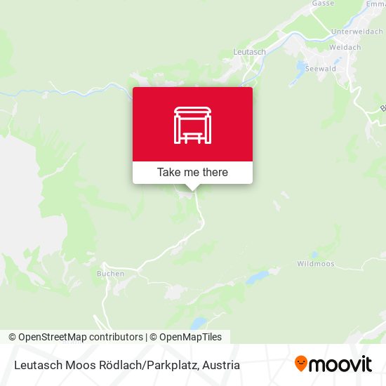 Leutasch Moos Rödlach / Parkplatz map