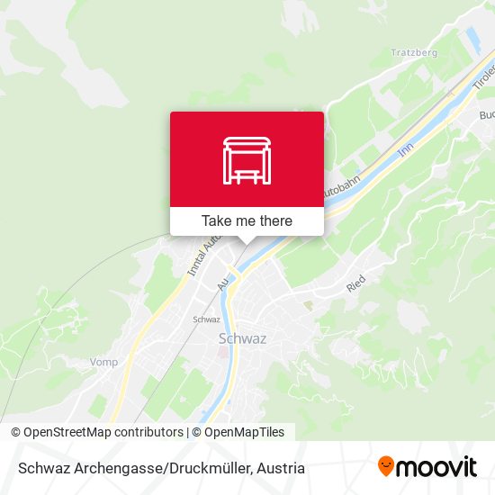 Schwaz Archengasse/Druckmüller map