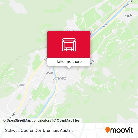 Schwaz Oberer Dorfbrunnen map