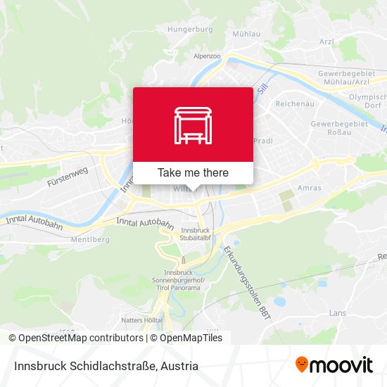 Innsbruck Schidlachstraße map