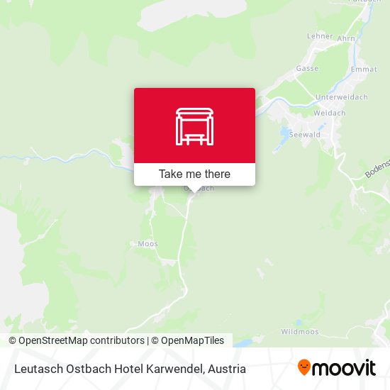 Leutasch Ostbach Hotel Karwendel map