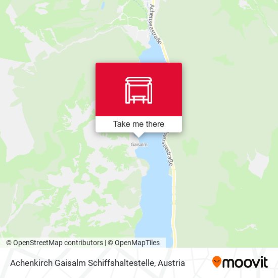 Achenkirch Gaisalm Schiffshaltestelle map