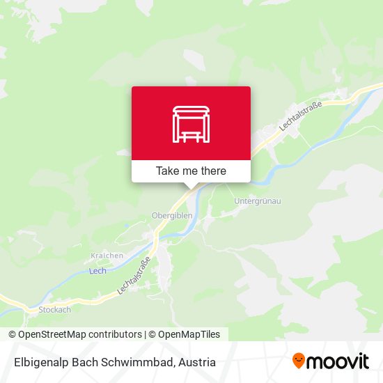 Elbigenalp Bach Schwimmbad map