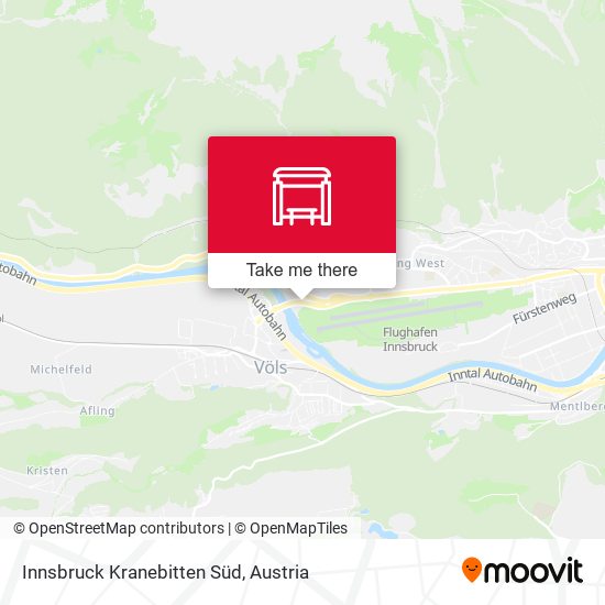 Innsbruck Kranebitten Süd map