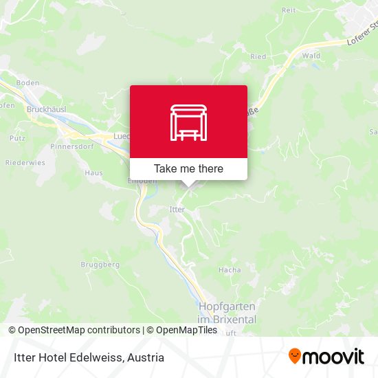 Itter Hotel Edelweiss map