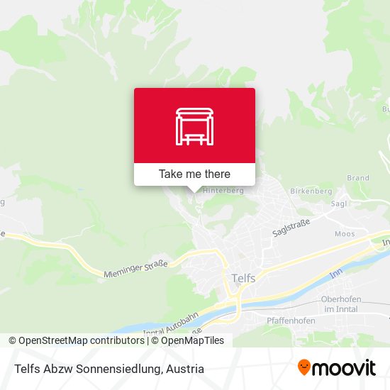 Telfs Abzw Sonnensiedlung map