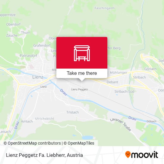 Lienz Peggetz Fa. Liebherr map