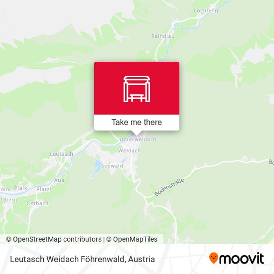 Leutasch Weidach Föhrenwald map