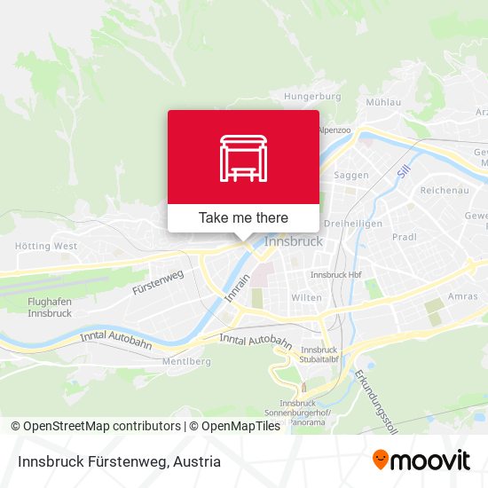 Innsbruck Fürstenweg map
