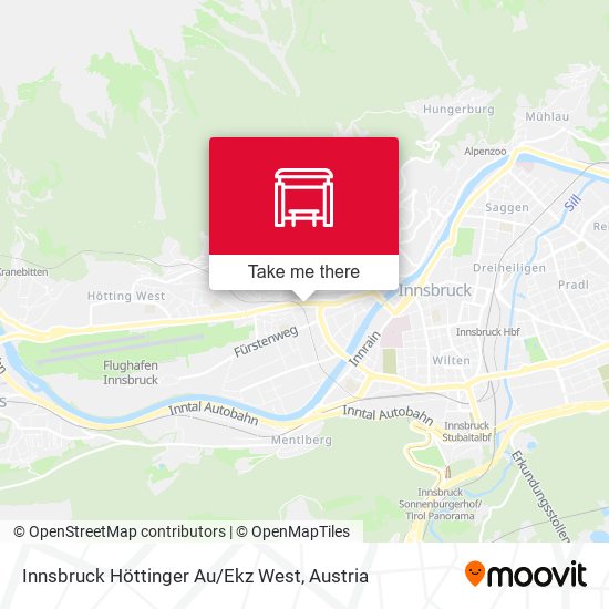 Innsbruck Höttinger Au / Ekz West map