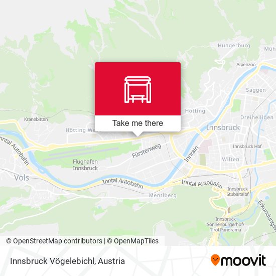 Innsbruck Vögelebichl map