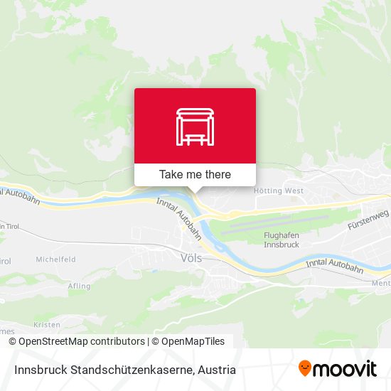 Innsbruck Standschützenkaserne map