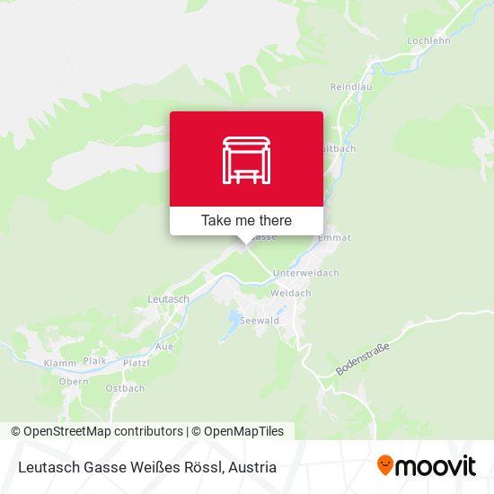 Leutasch Gasse Weißes Rössl map