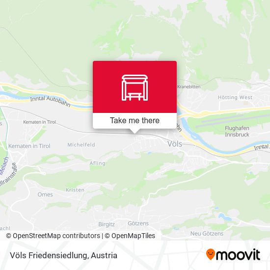 Völs Friedensiedlung map
