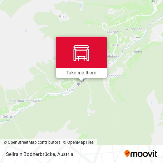 Sellrain Bodnerbrücke map