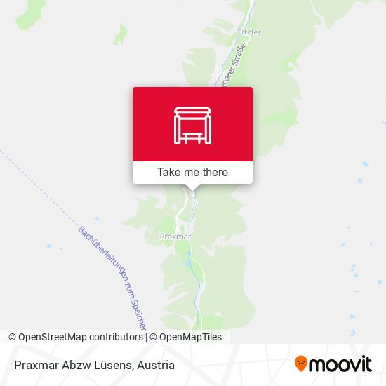 Praxmar Abzw Lüsens map