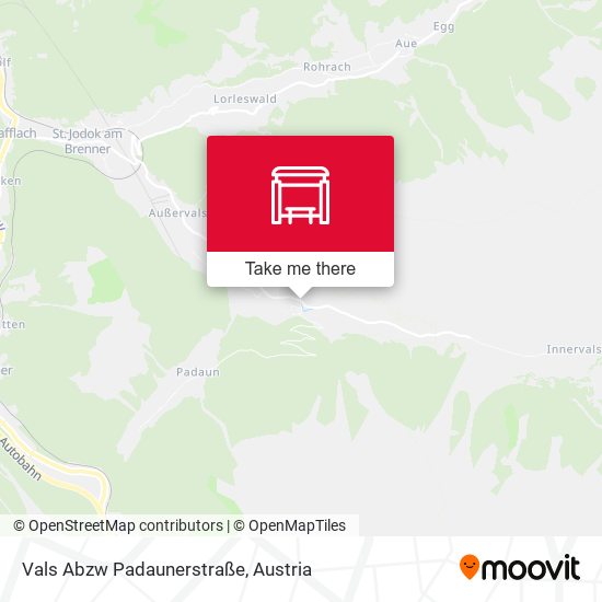 Vals Abzw Padaunerstraße map