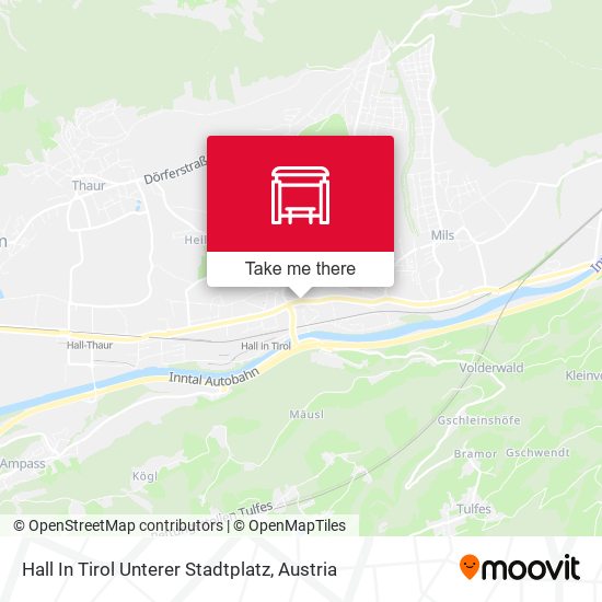 Hall In Tirol Unterer Stadtplatz map