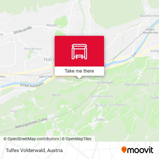 Tulfes Volderwald map