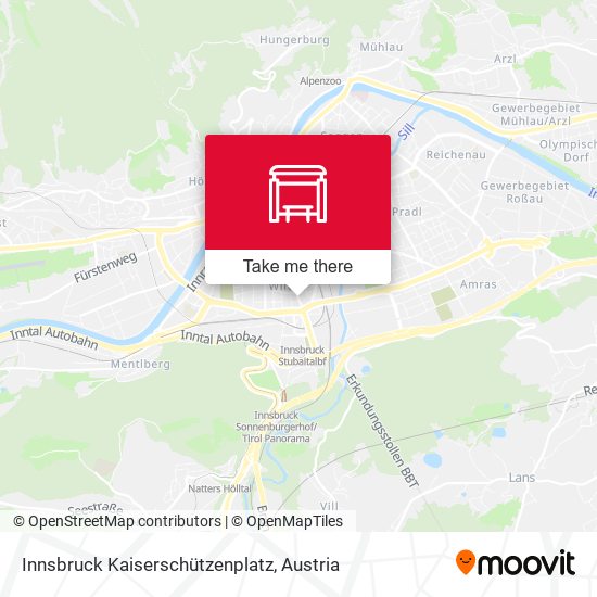 Innsbruck Kaiserschützenplatz map