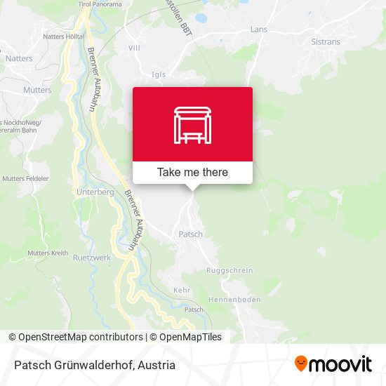 Patsch Grünwalderhof map