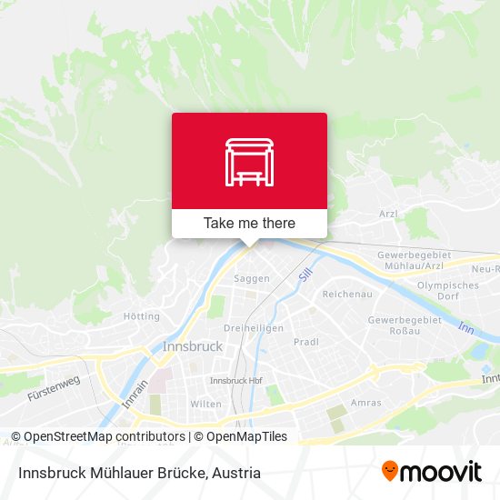 Innsbruck Mühlauer Brücke map